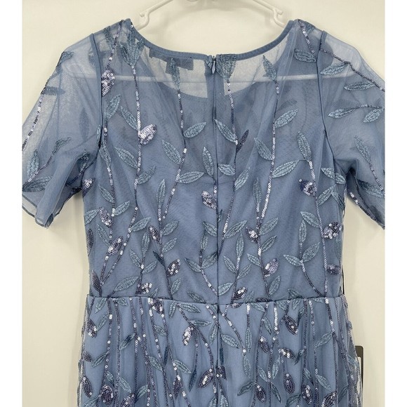 Ever Pretty Formal Long Sequin Sparkly Dress Purple Blue Size L (8) - Picture 8 of 9